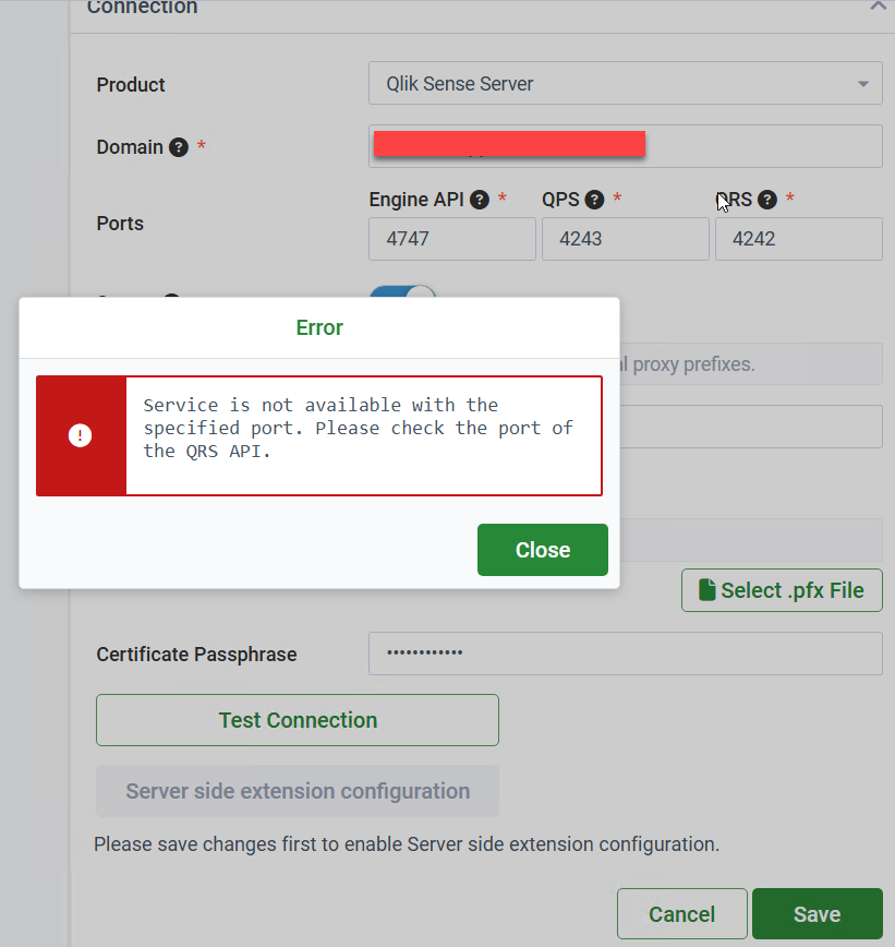 Fiplana - General - Service not available error in the WMC
