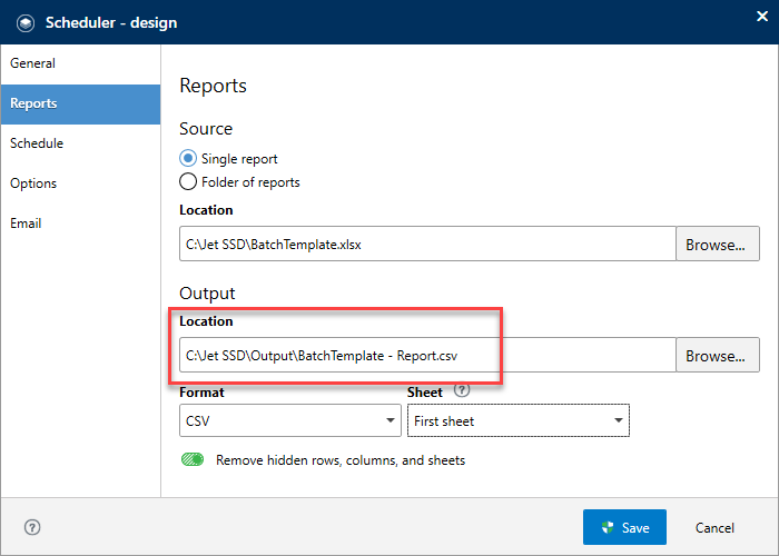 Jet - CSV Files do not email with the configured file name