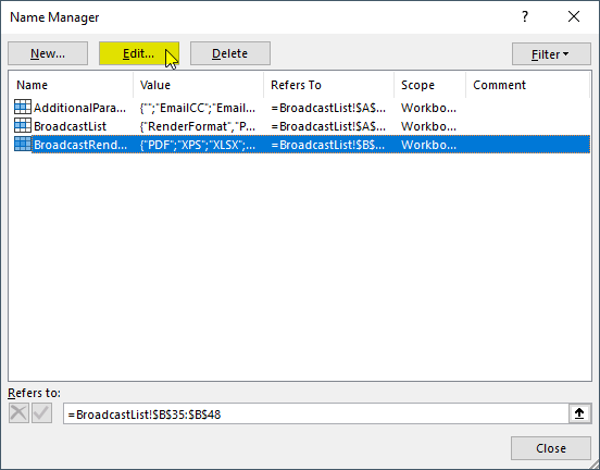 BizNet - Render Format or Additional Parameters drop down list has no ...