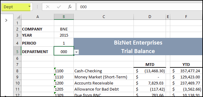 BizNet - How to use BizBroadcast and a single workbook to produce a ...