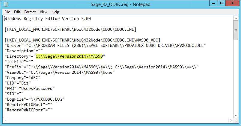 BizNet - How can I point BizInsight V5 to a new Sage 100 ProvideX database?