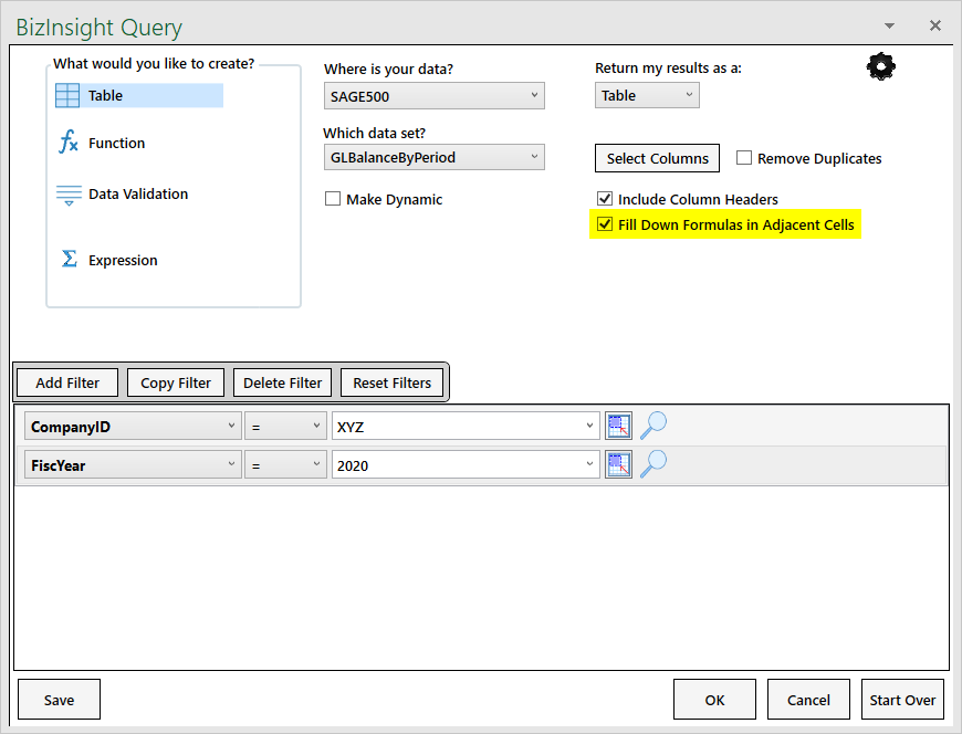 BizNet - How to create an Excel Dynamic Range for a BizInsight7 Excel ...
