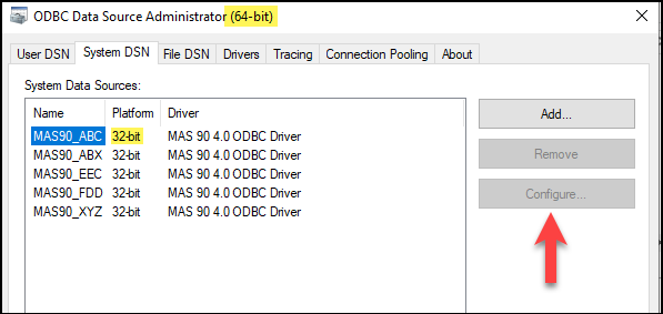 BizNet - BizInsight for Sage 100 ProvideX functions return no data