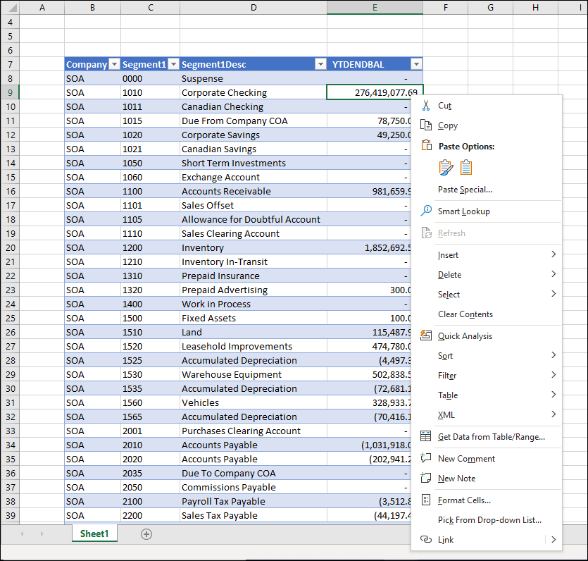 BizNet - BizNet Refresh and Drilldown options missing from the right ...