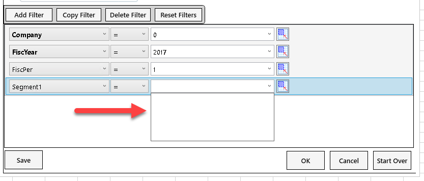 BizNet - All drop-down filter values are missing from the BizInsight ...