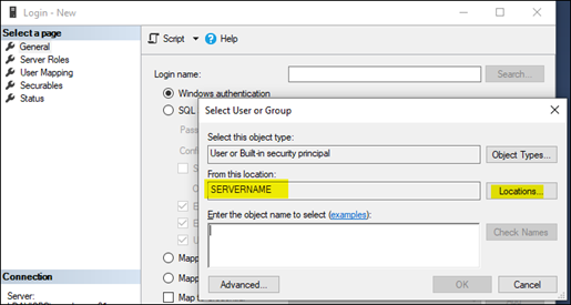 BizNet - Cannot open database ‘dbname’ requested by the login
