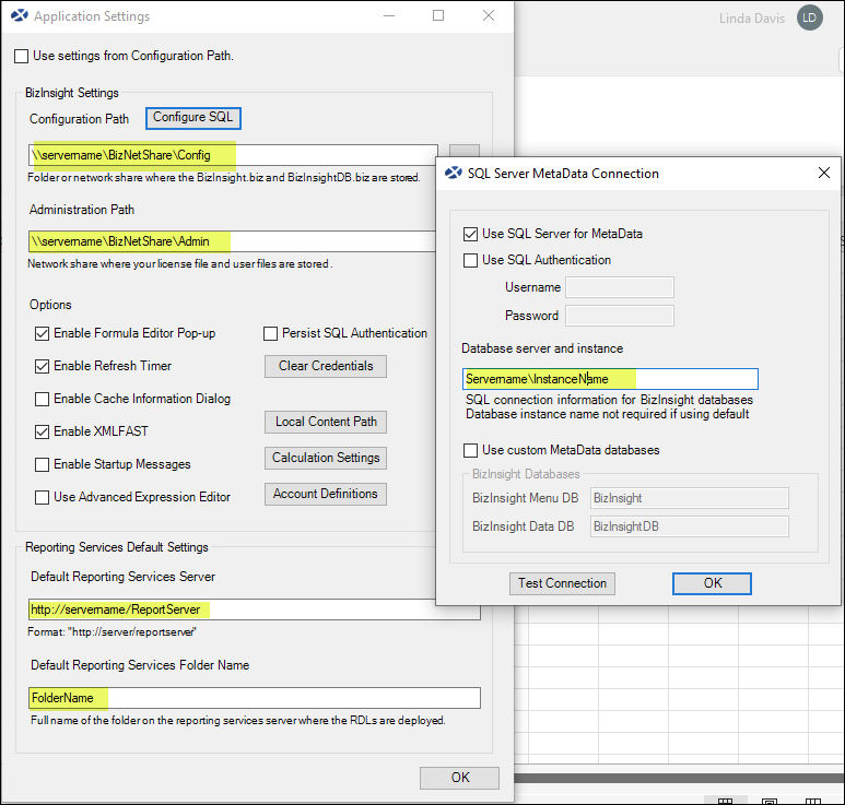 BizNet - BizInsight tab is missing from Excel