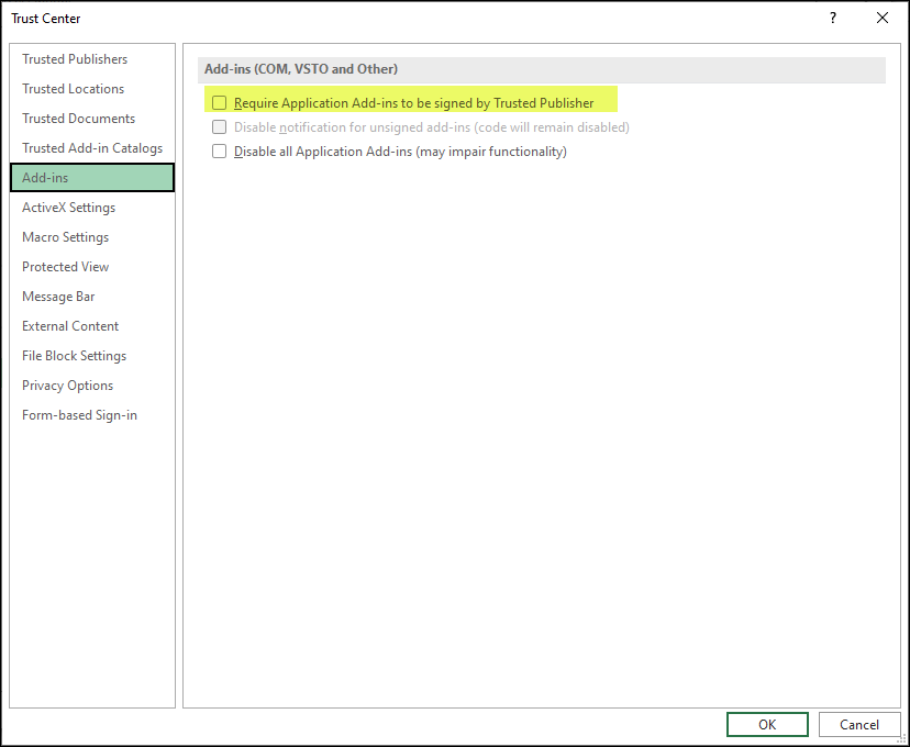 BizNet - BizInsight tab is missing from Excel