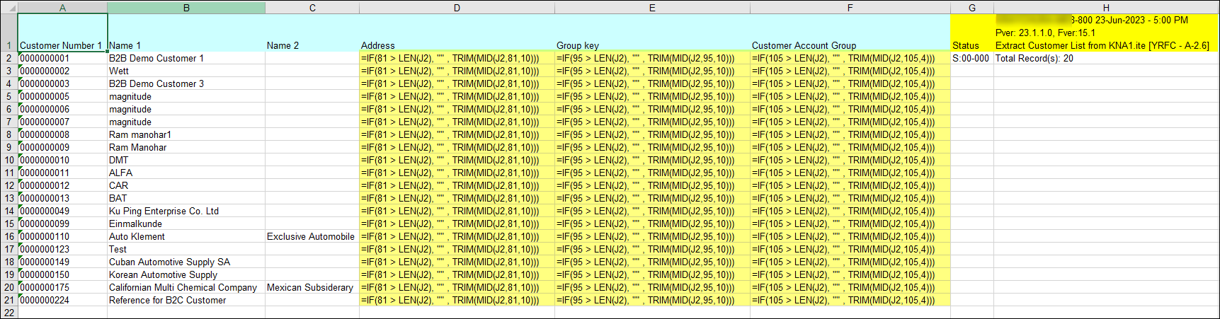 Process Runner - Excel formula appears instead of the actual value in ...