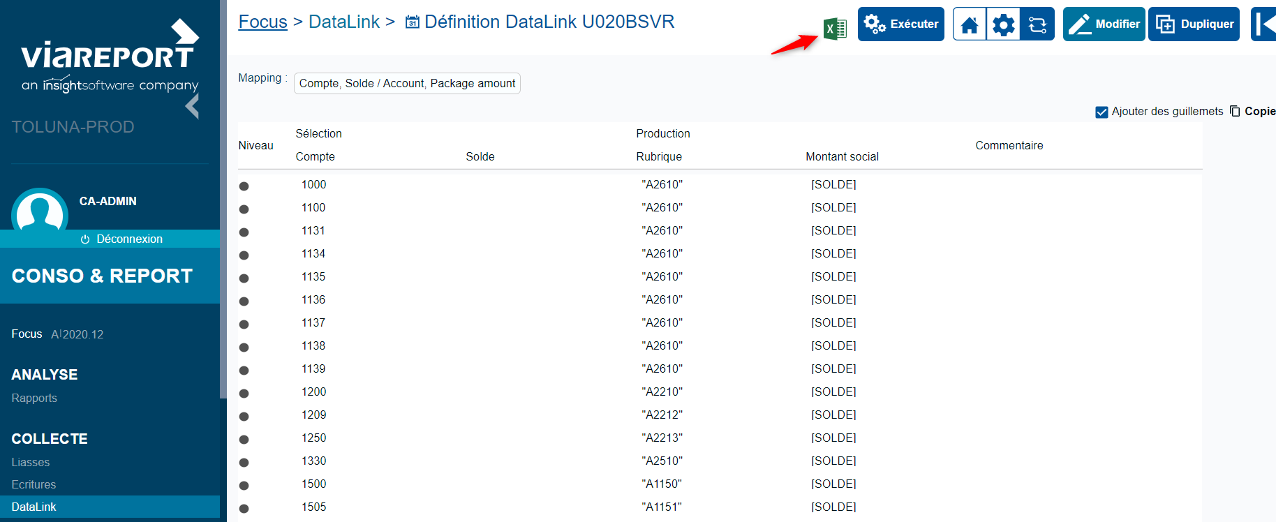 Viareport – Consolidation - Conso&Report : Datalink : retravailler son ...
