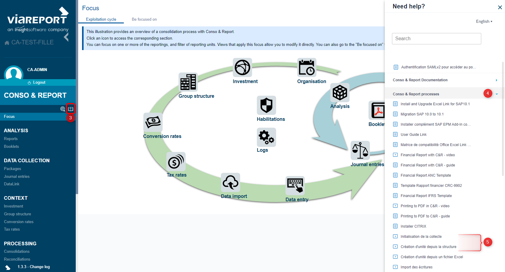 Viareport – Consolidation – How to open a new period, generate packages ...